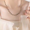 316L Stainless Steel Unisex Personality Exaggerated Eyes Dripping Oil Geometric Bracelet Necklace