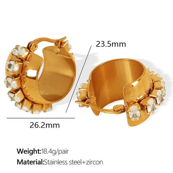 316L Stainless Steel Ushape Electroplated Women's Earrings With Highend Light Luxury Design