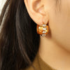 316L Stainless Steel Ushape Electroplated Women's Earrings With Highend Light Luxury Design