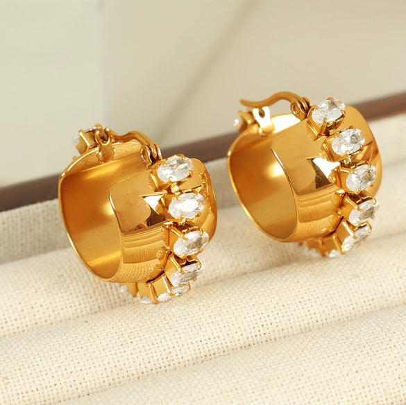 316L Stainless Steel Ushape Electroplated Women's Earrings With Highend Light Luxury Design