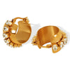 316L Stainless Steel Ushape Electroplated Women's Earrings With Highend Light Luxury Design