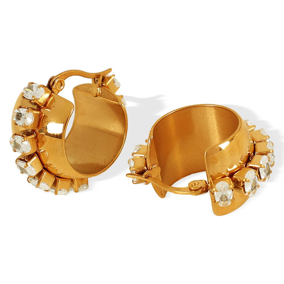 316L Stainless Steel Ushape Electroplated Women's Earrings With Highend Light Luxury Design