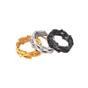 Titanium Steel Ushaped Braided Ring Electroplated Niche Stylish Trendy Unisex Hand Jewelry