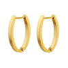 Titanium Steel Ushaped Electroplated Women's Earrings
