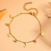 Titanium Steel Water Drop Bear Clip Heart Diamond Women's Light Luxury Stainless Steel Electroplated Pendant Bracelet