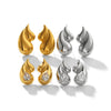 Titanium Steel Water Drop Earrings For Women Light Luxury Highend Diamond Studded