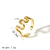 Titanium Steel Wave Bracelet Women's Fashion Simple Electroplated