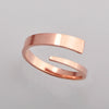 Titanium Steel Wave Pattern Electroplated Fashion Ring For Girls