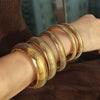 316L Stainless Steel Wide Surface Elastic Snake Bone Bracelet With Exotic Style And Electroplating Treatment