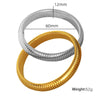 316L Stainless Steel Wide Surface Elastic Snake Bone Bracelet With Exotic Style And Electroplating Treatment