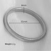 316L Stainless Steel Wide Surface Elastic Snake Bone Bracelet With Exotic Style And Electroplating Treatment