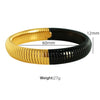 316L Stainless Steel Wide Surface Elastic Snake Bone Bracelet With Exotic Style And Electroplating Treatment