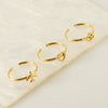 316L Stainless Steel Women's Airplane Ring With Geometric And Four Leaf Clover Pattern Electroplated Design