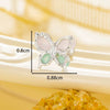 Titanium Steel Women's Animals Style Inlaid Zircon Butterfly Earrings
