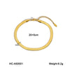 Titanium Steel Women's Anklet Geometric Blade Chain Light Luxury Allmatch