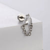 Titanium Steel Women's Bowknot Zirconia Earrings