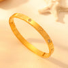 Titanium Steel Women's Bracelet Electroplating Full Diamond Highend Natural Design