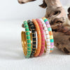 316L Stainless Steel Women's Bracelet Jewelry With Geometric Style Oil Dropping Macaron Color Electroplated Design