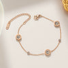 Titanium Steel Women's Bracelet With Geometric Design And Electroplating Treatment