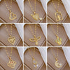 Titanium Steel Women's Cartoon Geometric Diamond Necklace With Copper Pendant