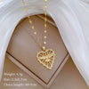 Titanium Steel Women's Cartoon Geometric Diamond Necklace With Copper Pendant