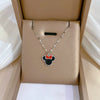 Titanium Steel Women's Cartoon Geometric Mickey Mouse Electroplated Necklace