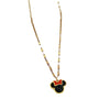 Titanium Steel Women's Cartoon Geometric Mickey Mouse Electroplated Necklace