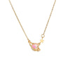 Titanium Steel Women's Color Changing Planet Necklace With Geometric Design And Diamond Treatment
