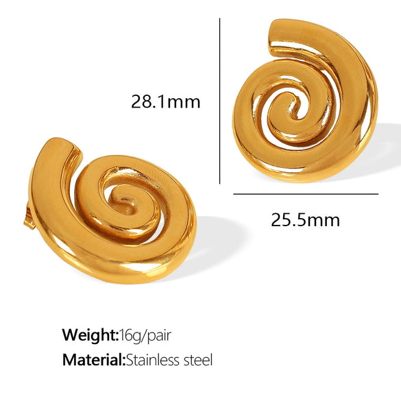 316L Stainless Steel Women's Earrings Necklace Suit Fashion Jewelry With Electroplating