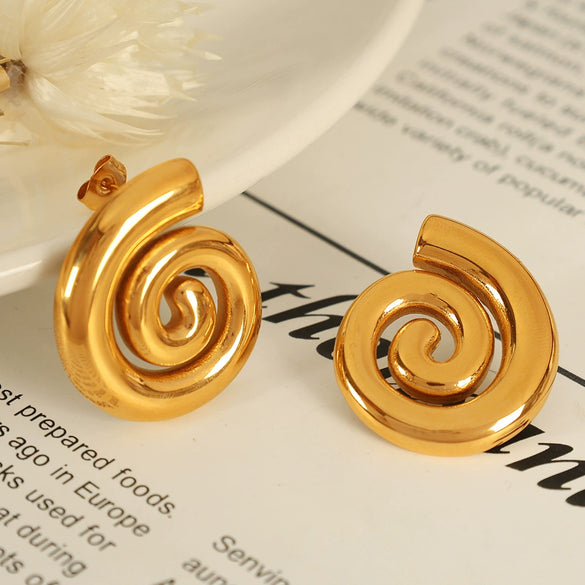 316L Stainless Steel Women's Earrings Necklace Suit Fashion Jewelry With Electroplating