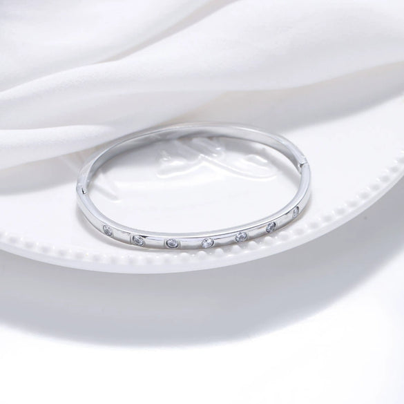 Titanium Steel Women's Electroplated Allmatch Elegant Light Luxury Trendy Bracelet