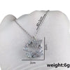 Titanium Steel Women's Elegant Fashion Donut Zircon Double Butterfly Pendant O Chain Necklace With Mixed Gemstone Inlay And Electroplating Bow Tie And Geometric Pattern