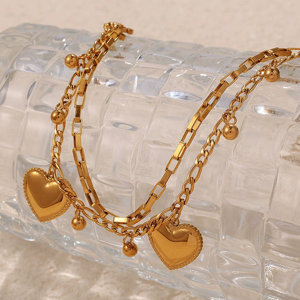 316L Stainless Steel Women's Fashion Simple Allmatch Bracelet With Electroplating