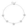 Titanium Steel Women's Five Leaf Clover Jewelry Set With Necklace Earrings And Bracelet