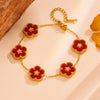 Titanium Steel Women's Fruit Pattern Bracelet