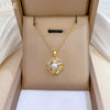 Titanium Steel Women's Geometric Light Luxury Electroplating Necklace Earrings Set