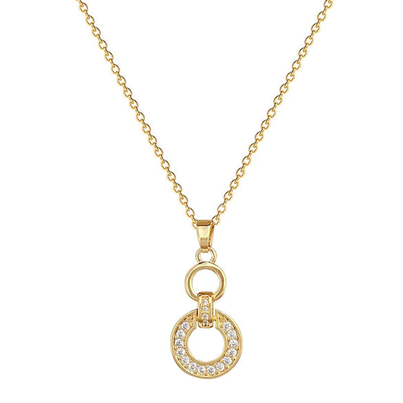 Titanium Steel Women's Geometric Light Luxury Jewelry Set With Electroplating Necklace Earrings Ring Chain
