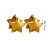 Titanium Steel Women's Geometric Star Glow Ball Earrings With Electroplating
