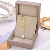 Titanium Steel Women's Geometric Style Electroplated Clavicle Chain Necklace Jewelry
