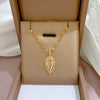 Titanium Steel Women's Geometric Zircon Microembedded Necklace