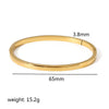 Titanium Steel Women's Gold Plated Geometric Fashion Bracelet