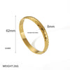 Titanium Steel Women's Gold Plated Geometric Fashion Bracelet