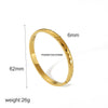 Titanium Steel Women's Gold Plated Geometric Fashion Bracelet