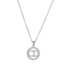 Titanium Steel Women's Heart Shape Diamond Inlaid Clavicle Necklace
