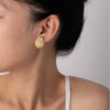 Titanium Steel Women's Heart Shape Electroplated Earrings Simple Allmatch Light Luxury Style