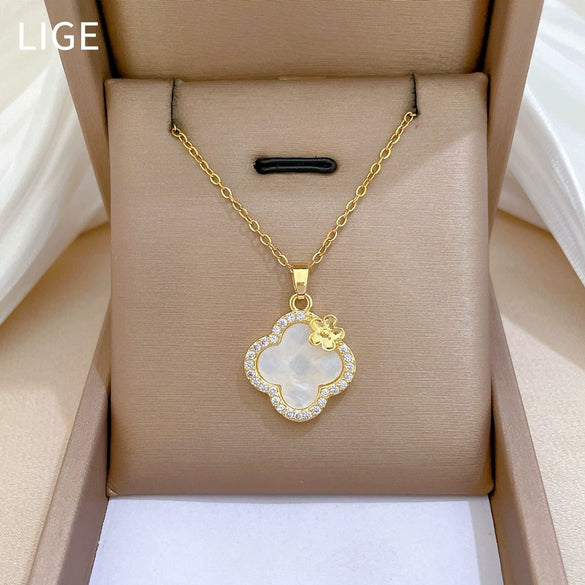 Titanium Steel Women's Jewelry Set With Geometric Pattern And Electroplating Treatment