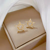 Titanium Steel Women's Jewelry With Geometric Pattern Electroplating Flower And Fivepointed Star Design