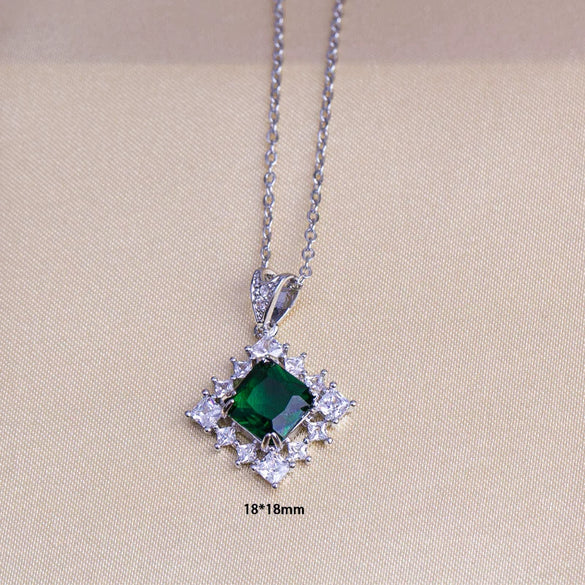 Titanium Steel Women's Jewelry With Pearl Pendant O Word Chain Leaf Pattern Mixed Gemstone Setting Electroplating