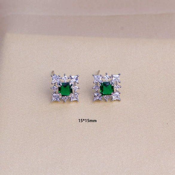 Titanium Steel Women's Jewelry With Pearl Pendant O Word Chain Leaf Pattern Mixed Gemstone Setting Electroplating