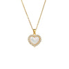 Titanium Steel Women's Light Luxury Heart Shaped O Shaped Chain Necklace With Electroplating
